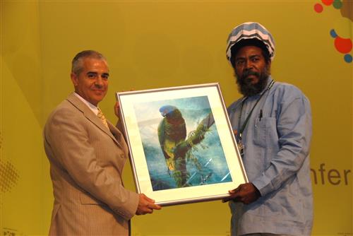 Saint Lucia donates to the CBD Museum of Nature and Culture © CBD