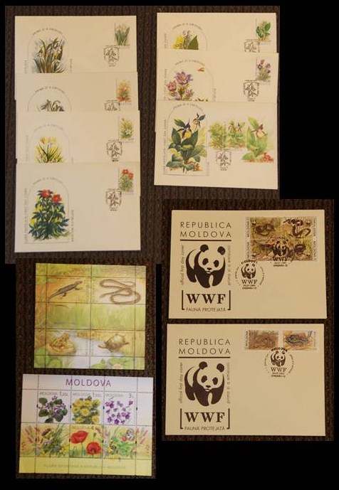 Special edition postage stamps from the Ministry of Environment of the Republic of Moldova Secretariat of the Convention on Biological Diversity