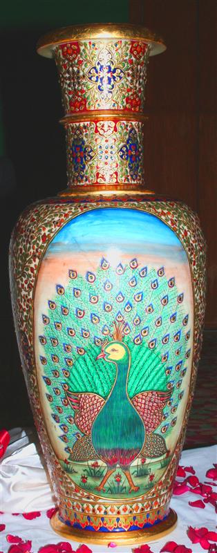 Peacock vases from the Government of India Secretariat of the Convention on Biological Diversity