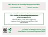 CBD: Update on Knowledge Management and Interoperability